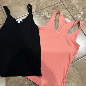 Bundle Forever 21 Fitted Sleeveless Tank Tops in Black and Pink